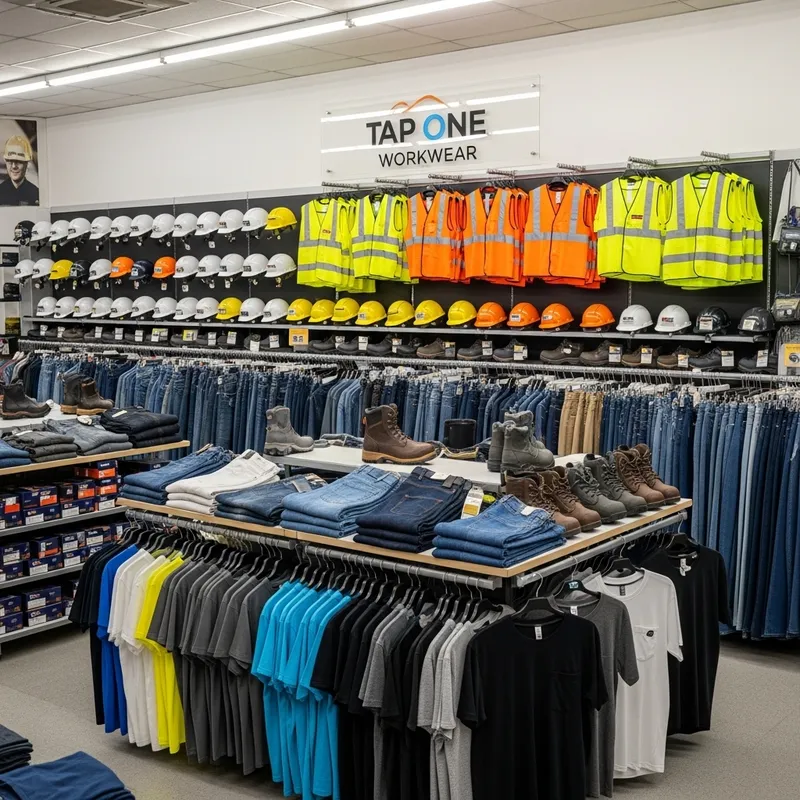 Tap One Workwear - Safety Helmets, Vests, Jeans & More