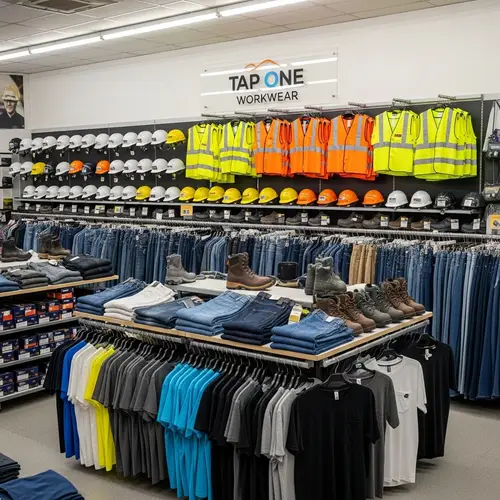 Tap One Workwear Clothing Supplies - Safety Helmets, Vests, Jeans & More