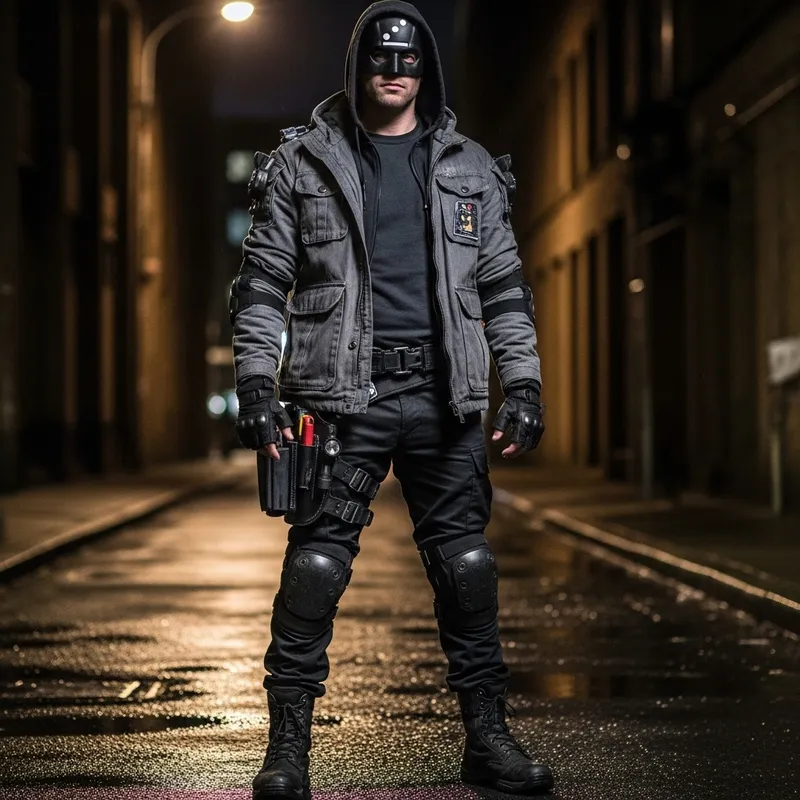 Street Level Hero Costume: Dark and Durable Wear