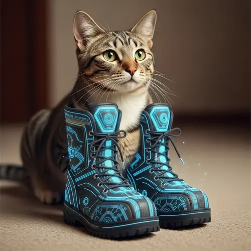 Extraterrestrial Cat Boots: A Cosmic Style