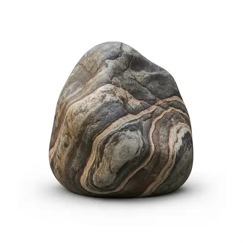 Detailed Sculpture of Irregular Rock | 3D Animation Style