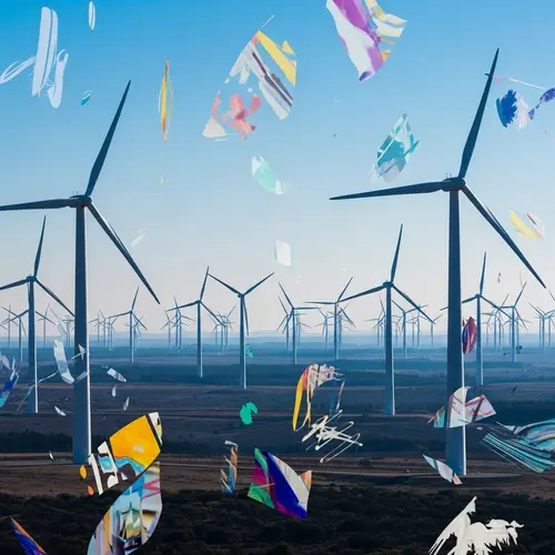 Abstract Wind Turbines: Art Meets Renewable Energy