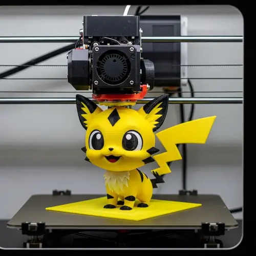 3D Printer Creating Playful Pokemon - Fantasy Creature Design