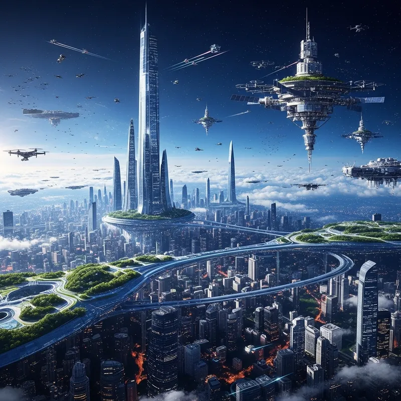 Futuristic Earthscape | Sci-Fi Megacity Marvels Futuristic Earthscape | Sci-Fi Megacity Marvels