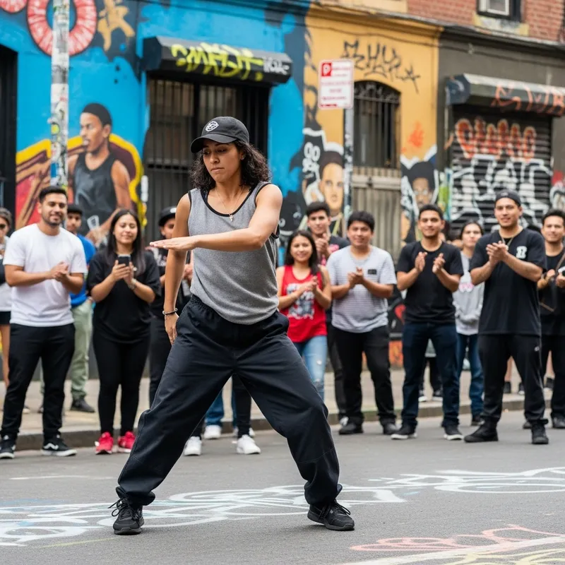 Dynamic Hip-Hop Dance by Bailarina | Urban Street Performance Dynamic Hip-Hop Dance by Bailarina | Urban Street Performance