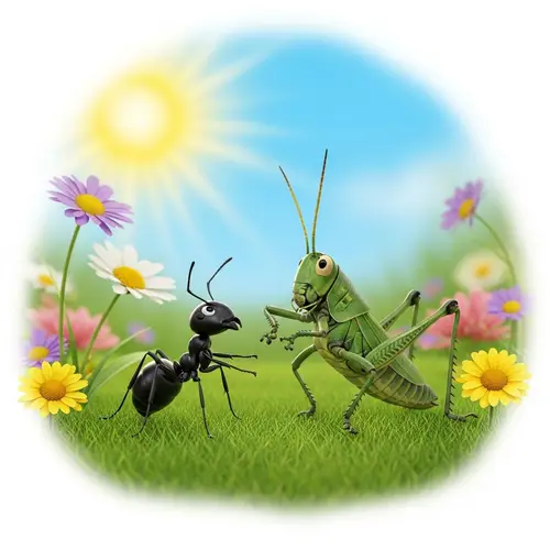 Heartwarming Friendship Between Ant and Grasshopper | Companionship in Nature
