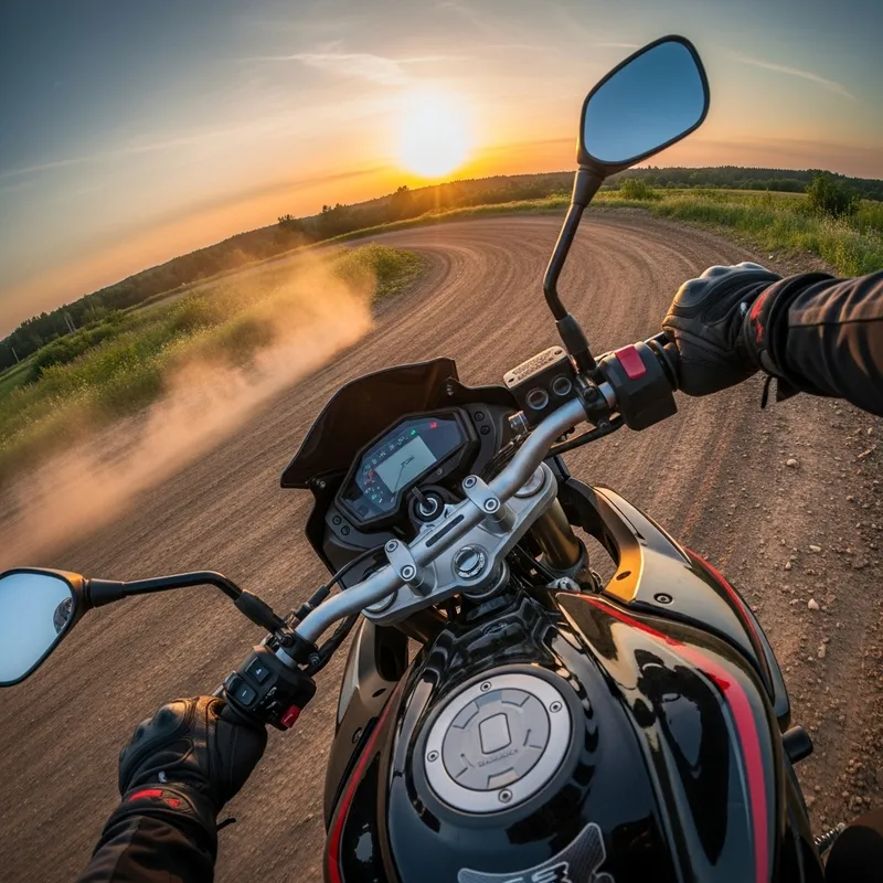 Thrilling Dirt Track Motorcycle Cornering Experience