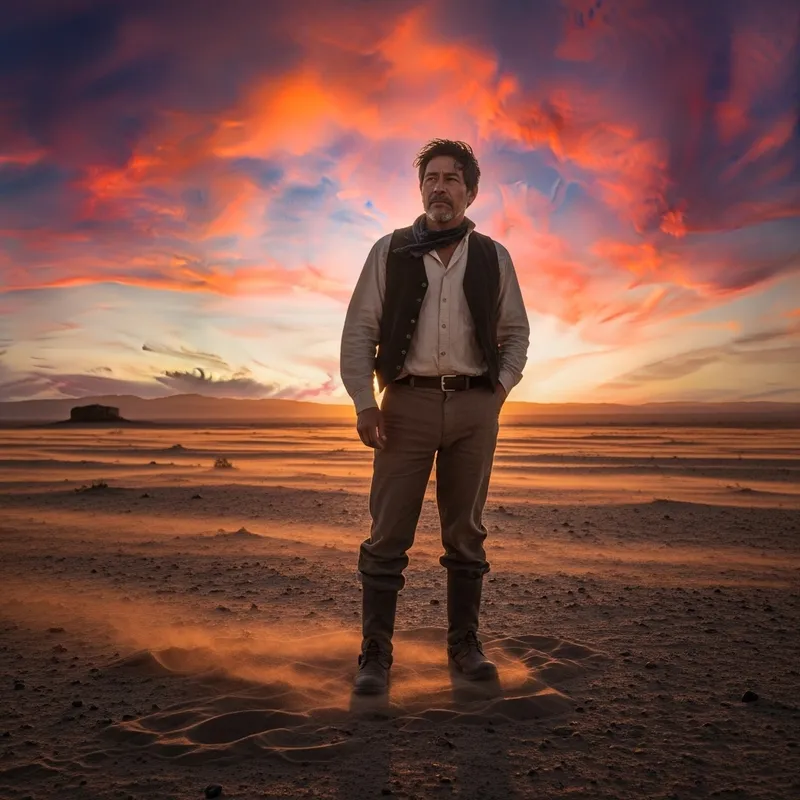 Man in the World: Hispanic Survivor Amidst Nature's Fury