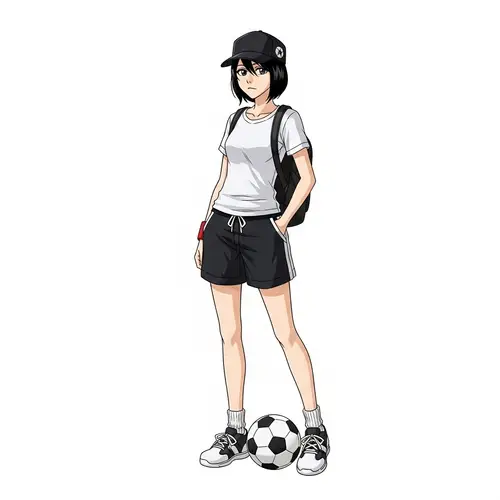 Anime-Inspired Tomboy Girl Character from Bleach World