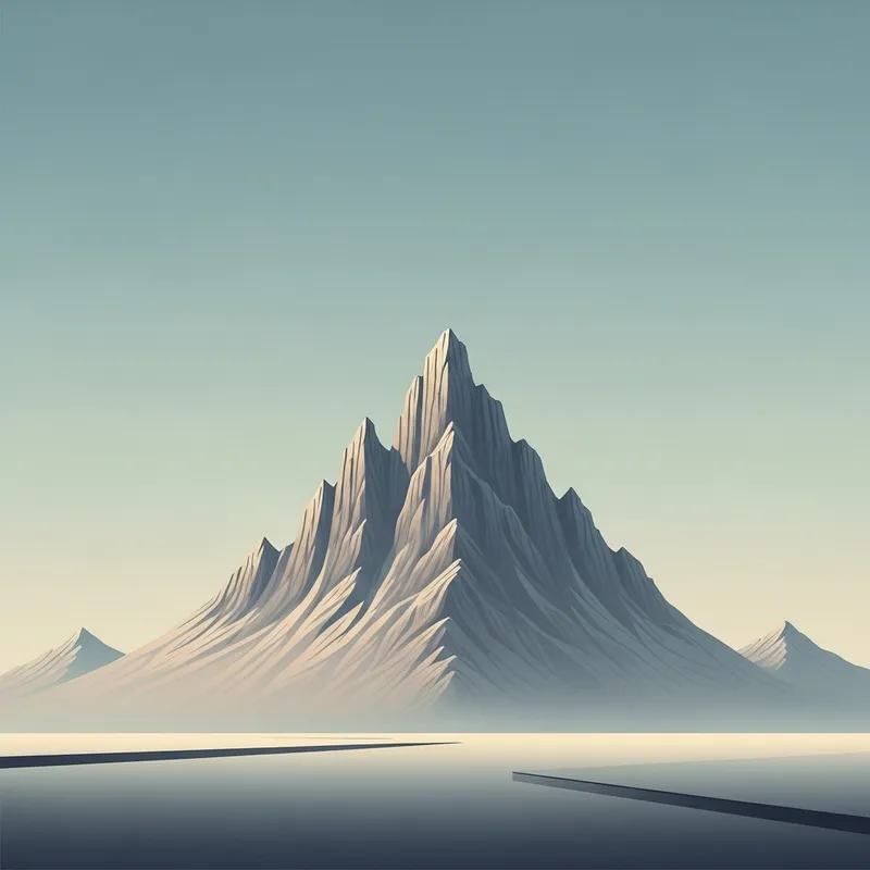 Vast & Serene Mountain Landscape | Minimalist View
