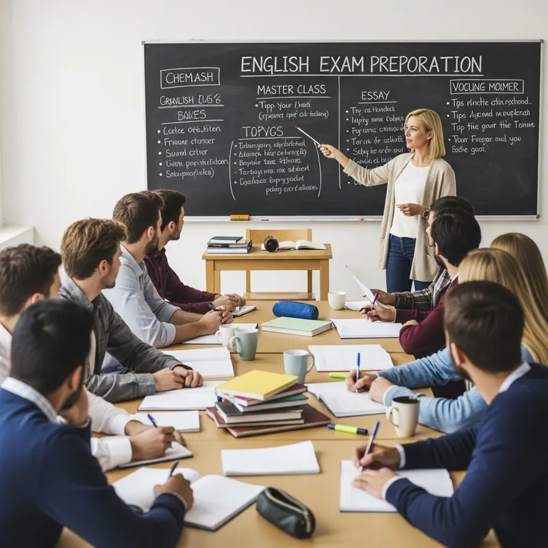 English Exam Preparation Master Class with Diverse Students - Study Groups & Grammar Tips