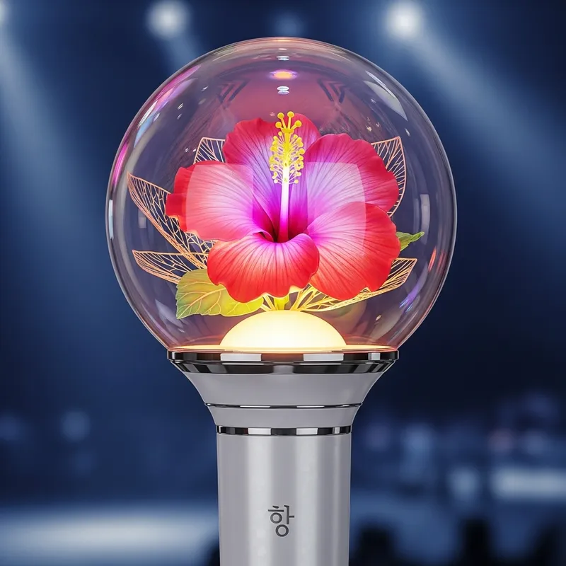 Hibiscus Flower Kpop Lightstick | Captivating Design