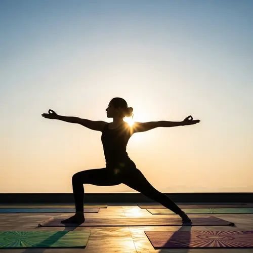 South Asian Woman Performing Surya Namaskar Yoga Pose