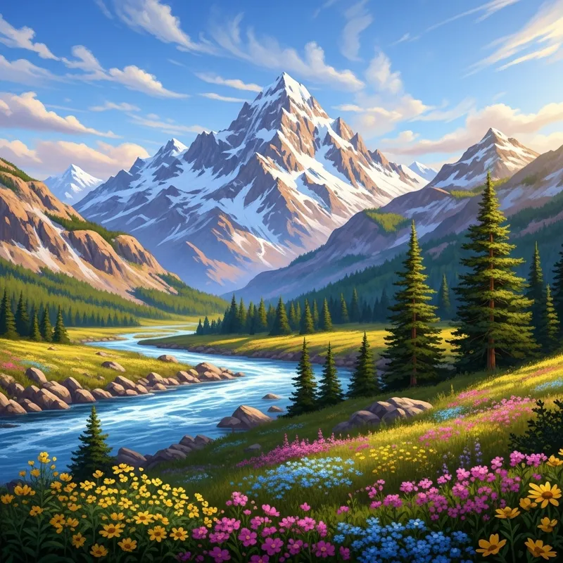 Majestic Mountain Landscape | Natural Beauty