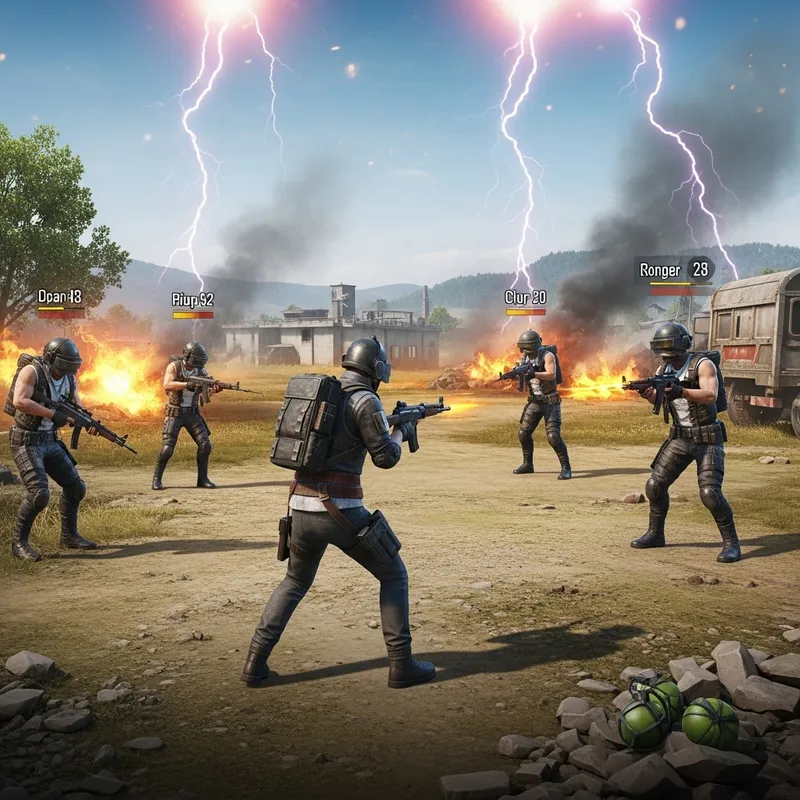 Battleground Mobile India 1 vs 4 Clutches: Intense Showdown