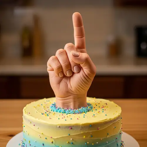 Finger Design Cake - Creative Bakery Creations