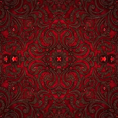 Rich Red Crown Texture - Royal Design Inspiration