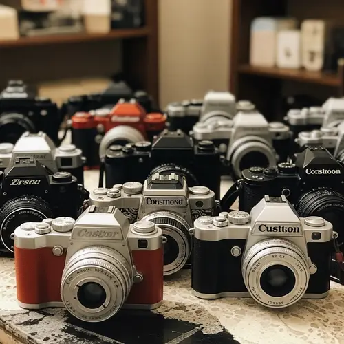 Unique Creative Cameras Collection | Table Photography Setup