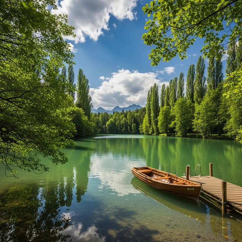 Serene Lake View - Nature's Tranquility