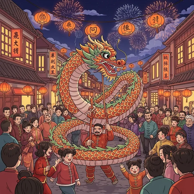 Chinese New Year Dragon Dance