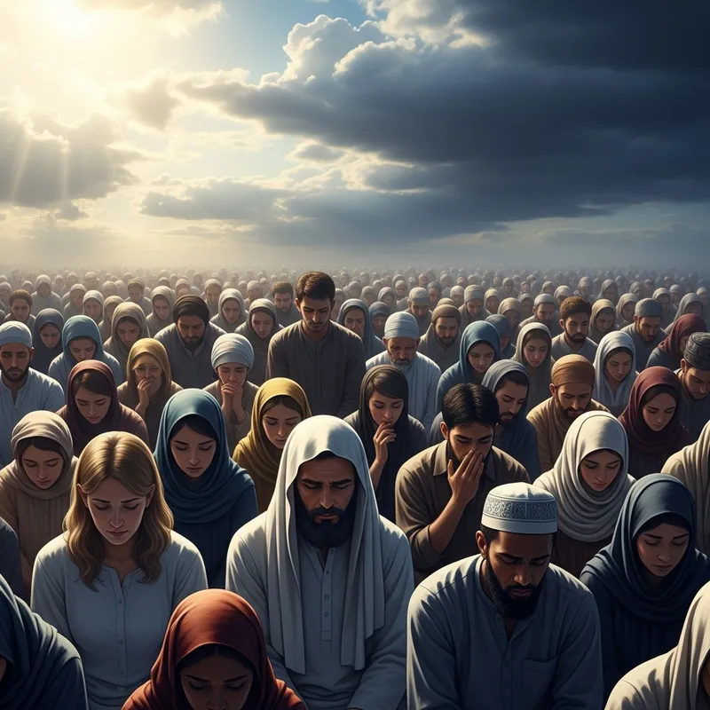 Islamic Day of Judgment Representation with Diverse Faces