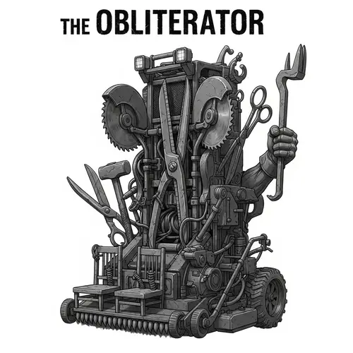 Sinister Obliterator Device - Menacing Machine with Tools