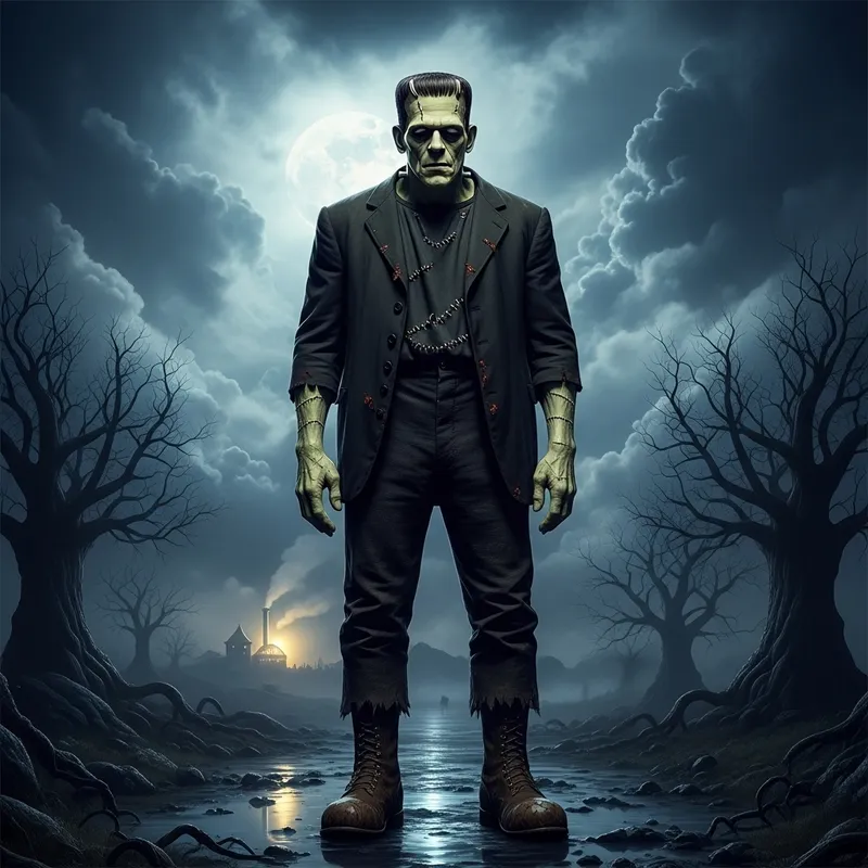Classic Frankenstein Character Art | Horror Imagery