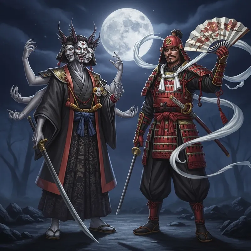 Sukuna and Madara: Unlikely Best Friends in Japanese Attire