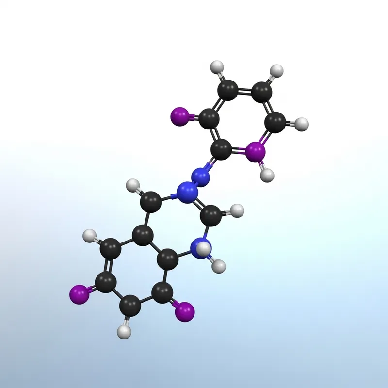Aesthetic Benzene Molecular Structure Illustration