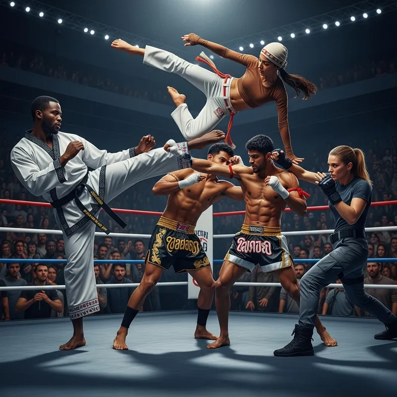 Unique Warriors in No-Holds-Barred Combat Spectacle