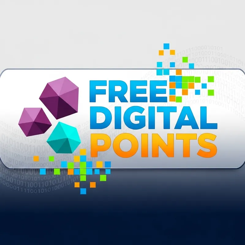 Free Digital Points Logo Design for Creativity Enthusiasts