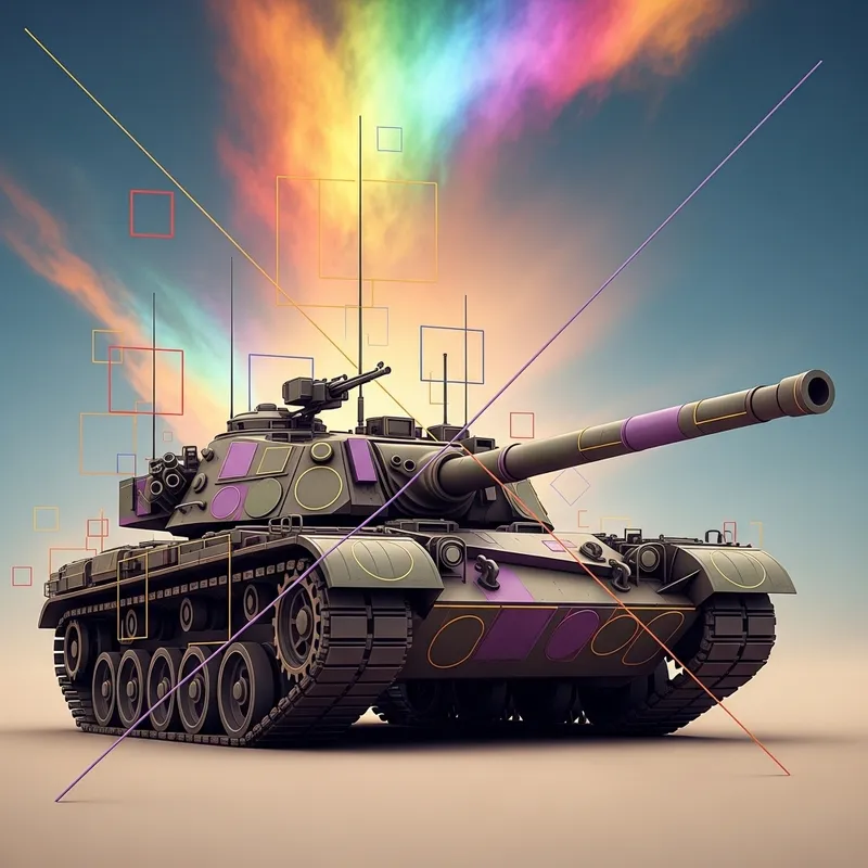 Abstract Tank Art | Unique Geometric Design