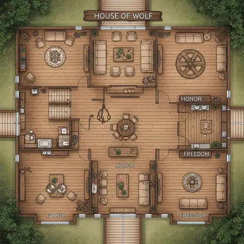 House of Wolf: Scandinavian Quarters Reflecting Viking Era Aesthetics