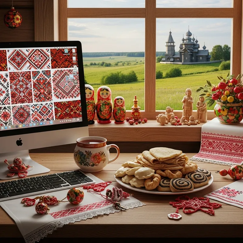 Slavic Desktop - Warm & Cozy Home Ambiance