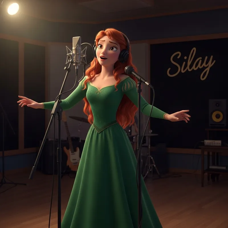 Valiant Redhead Princess Singing in Studio | Enchanting Silay
