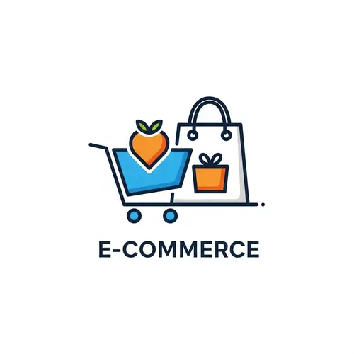 Eye-catching Shopping Cart Favicon Design | E-commerce