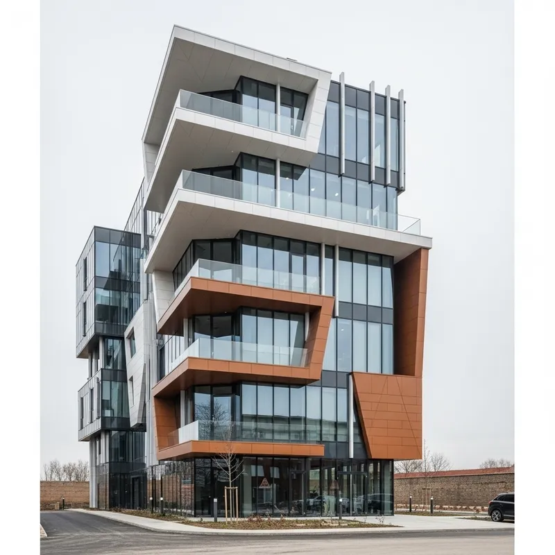 Modern 5-Floor Company Building Design