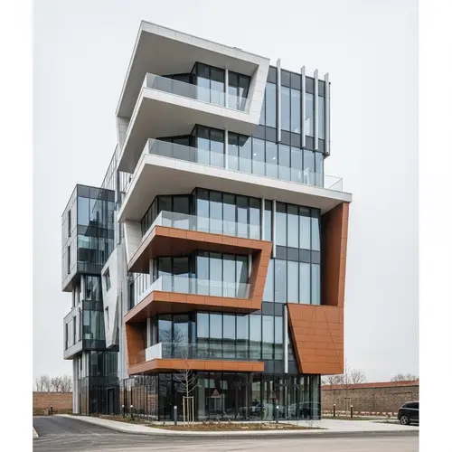 Innovative and Contemporary 5-Floor Company Building Design