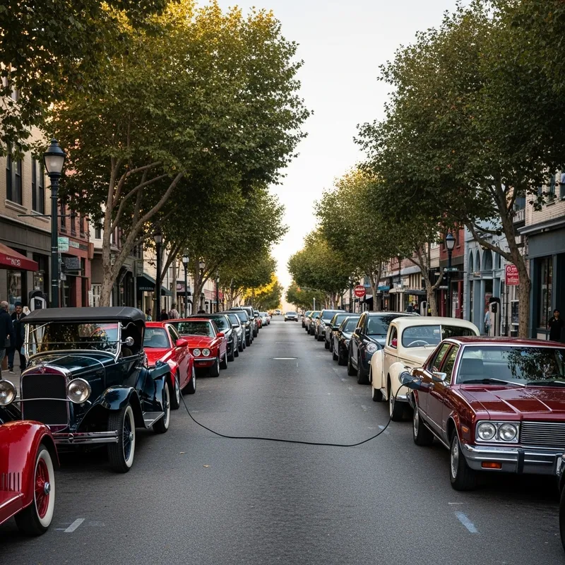 Electric Classic Cars - Vintage E-Cars in the City