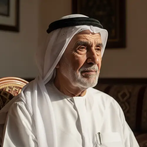 Elderly Arab Man in Traditional Clothing | Aura of Esteem