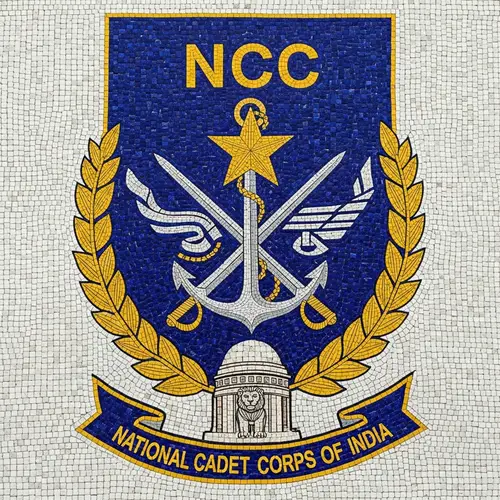 NCC Cadet India Emblem Mosaic
