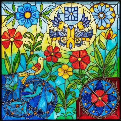 Intricate Ukrainian Stained Glass Art | Studio Glass Works