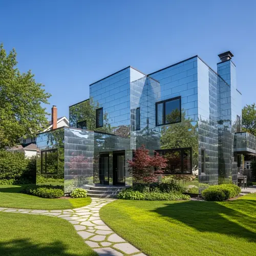 Unique Mirror Home Design | Residential Architecture