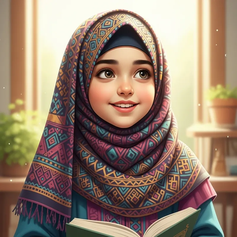 Beautiful Hijabi Girl in Peaceful Surroundings Beautiful Hijabi Girl in Peaceful Surroundings