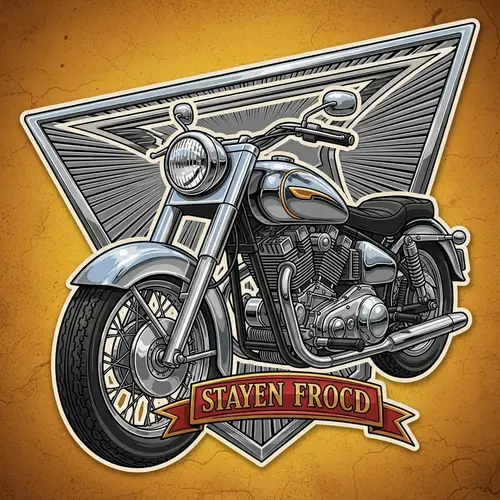 Classic Motorcycle Logo Emblem Design
