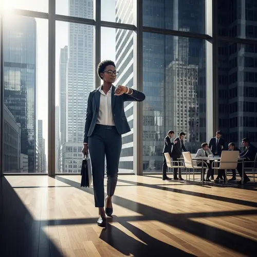 Professional Black Woman in Business Environment