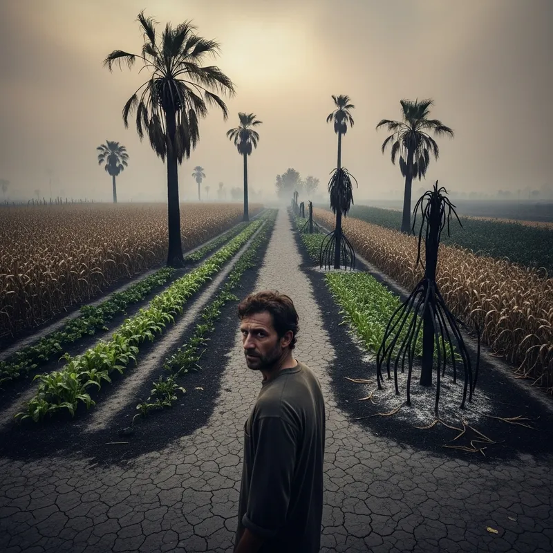 Devastation in Gardens: A Man's Heartbreaking View