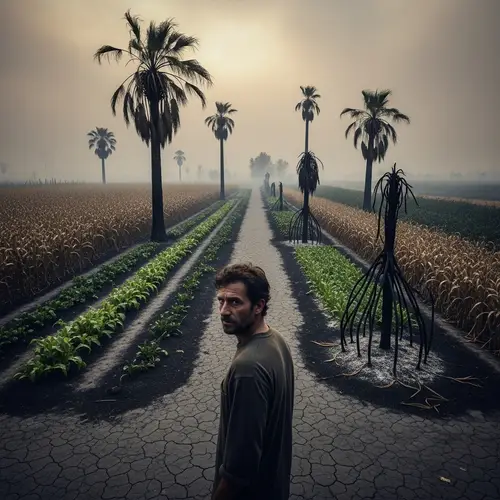 Devastation in Gardens: A Man's Heartbreaking View