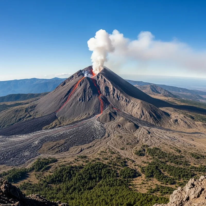 360-Degree Panoramic Volcano View