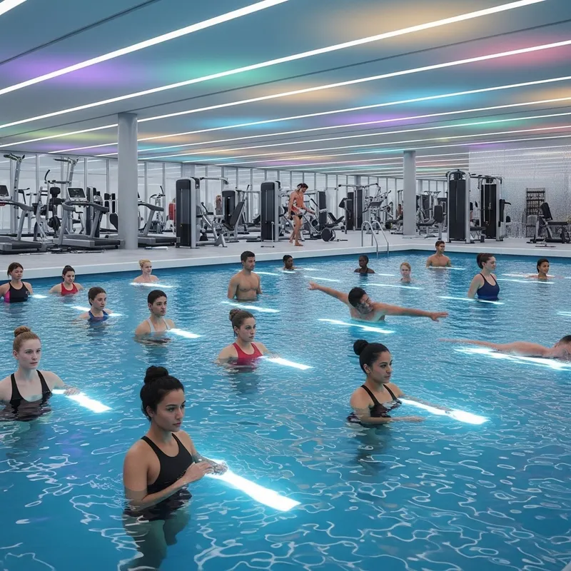 Futuristic Gymnasium: Advanced Water Exercises